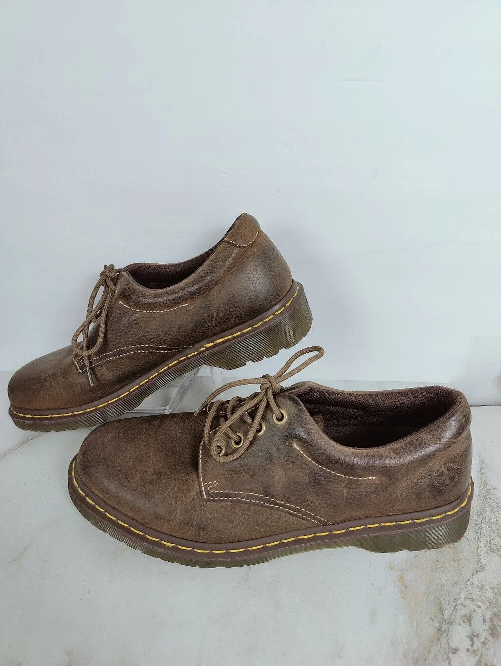 Dr. Martens Men's Boston Pebbled Leather Oxford Shoes, 14